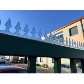 Bordure défensive en acier galvanisé à visser, 60mm de hauteur, 1500mm de longueur, épaisseur 2mm