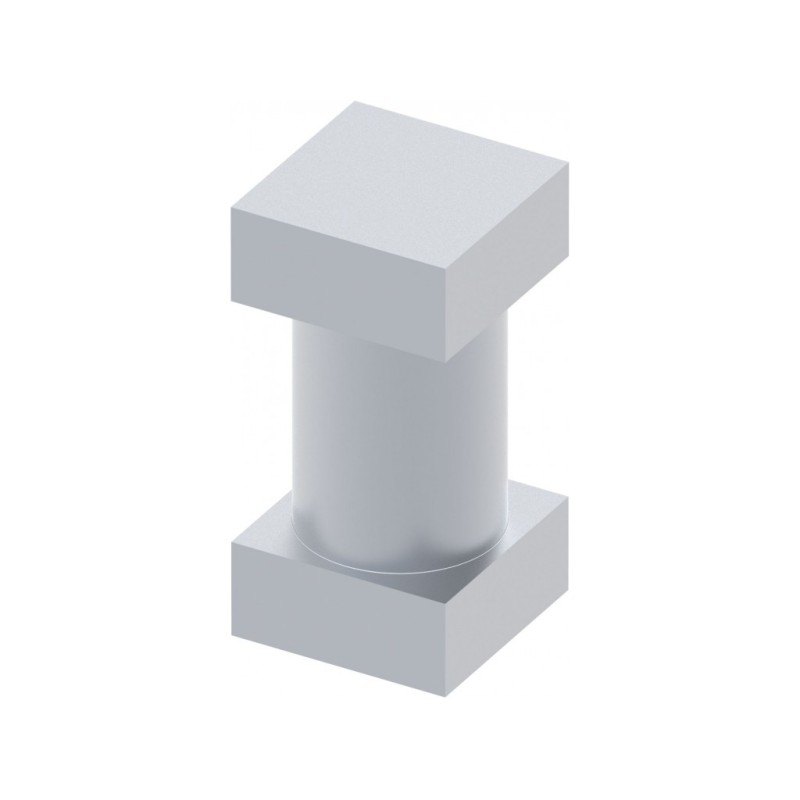 Axe à souder avec embase carrée 35 - Ø 30 H69