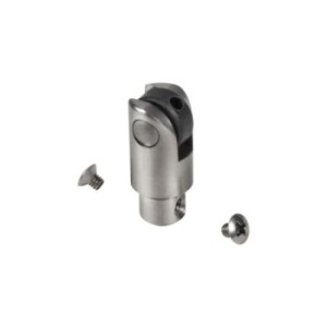 Penne à roulette réglable pour serrure en applique Locinox - pour tube de 30mm - inox