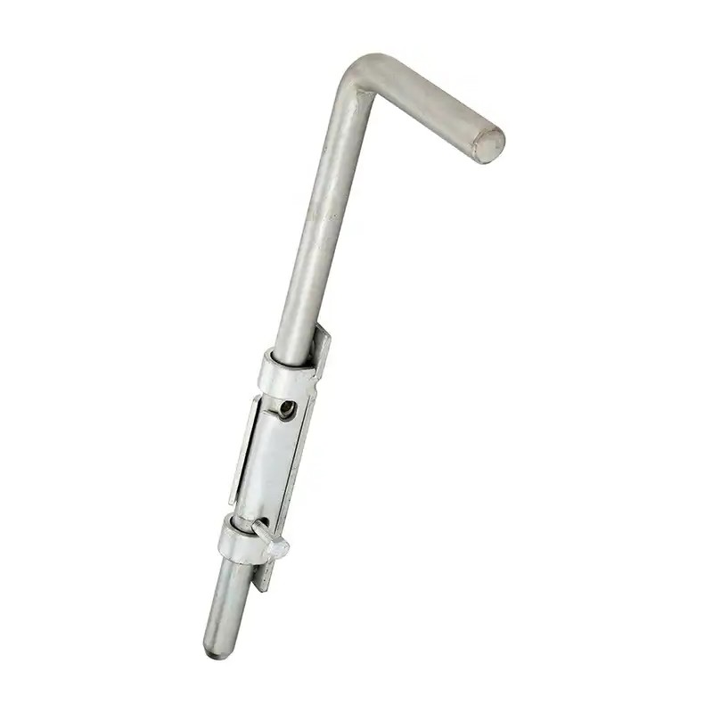 Verrou baïonnette galvanisé pour portails et portillons - Longueur 320mm - Largeur 100mm - Ø16mm - à visser