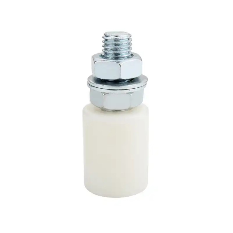 Olive de guidage cylindrique pour portail coulissant - Rouleau Nylon Ø40mm - Hauteur 40mm - M16