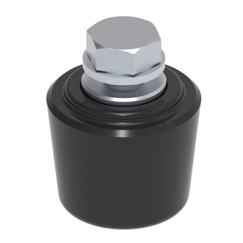 Olive de guidage conique pour portail coulissant - ø30mm - hauteur 26mm - M8