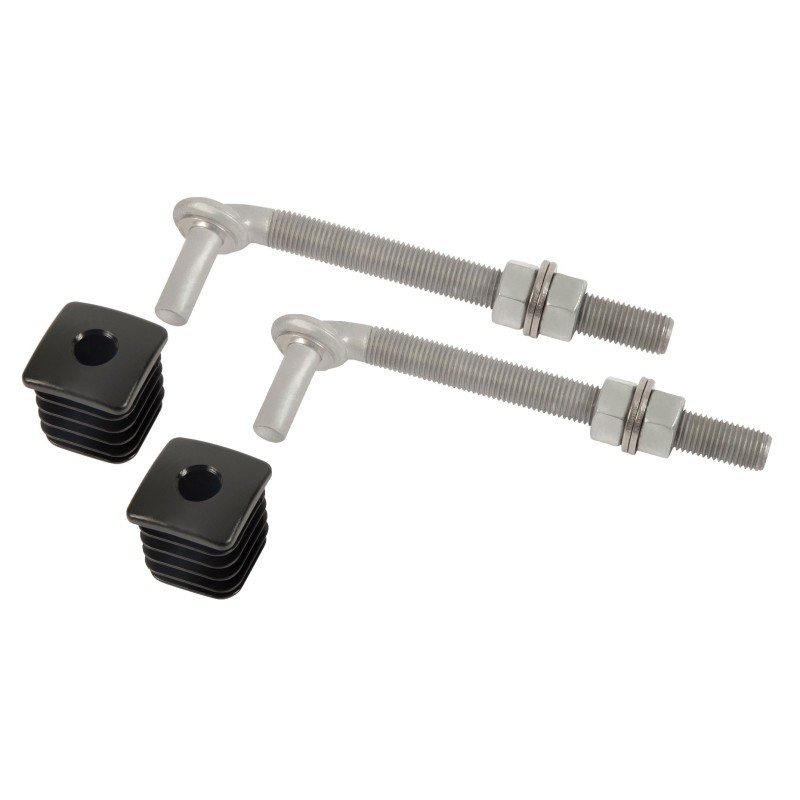 Paire de gonds M16 pour Portillons - Tige filetée 160mm - acier galvanisé - Pour profil de 40mm - Locinox