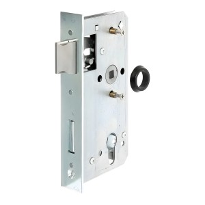 Serrure de remplacement réversible galvanisée - tétière 24mm