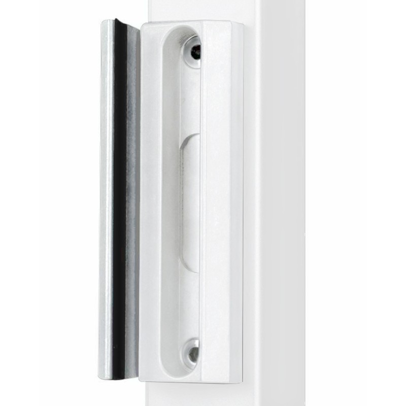 Gâche pour serrures industrielles Locinox - blanche - pour profil de 60 à 80mm