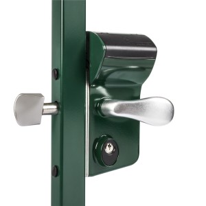 Serrure à code mécanique Locinox pour portail coulissant - pour profil 100mm - verte