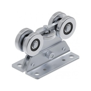 Chariot pour portail autoportant pour les rails de série P75 FAC - double réglage - Inox 304 - 1x pièce