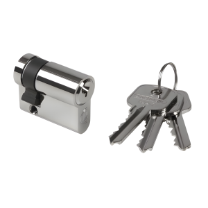 Demi cylindre européen 37mm de long avec 3 clés Locinox