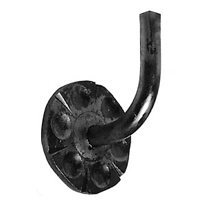 Support de rampe en acier brut ø16mm - base murale ø85mm - Hauteur 140mm