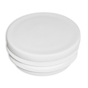 Embout PVC pour tube Rond ø48mm - Blanc