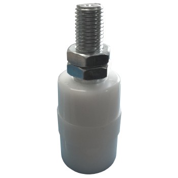 Olive de guidage cylindrique Ø40mm pour portail coulissant - Rouleau Nylon Hauteur 60mm - M16