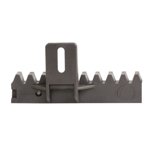 Crémaillère PVC noire armée avec carré en acier pour portail coulissant - L'ORIGINALE - longueur 1m - 6 fixations basses