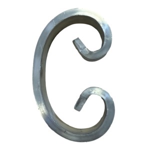 Volute en aluminium 20x6 H100 - L60 (jusqu'à rupture de stock)