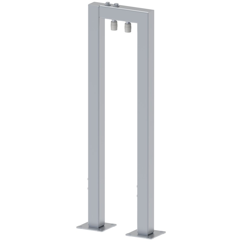 Portique de guidage pour portail coulissant - fixation au sol - hauteur max réglable 2m