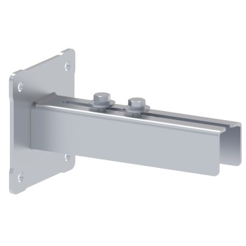 Portique de guidage pour portail coulissant - fixation murale - hauteur max réglable 2m