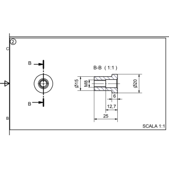 Crémaillère acier 30x12 - 1m - percée - 3 trous - Entretoises à souder incluses