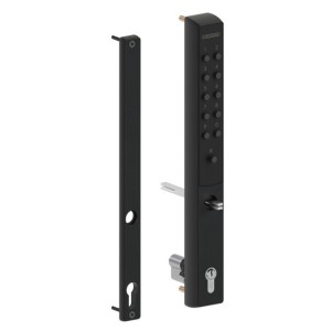 Serrure à code mécanique Locinox VITA-40-VSZ-1-9005 pour profil 40 mm noir