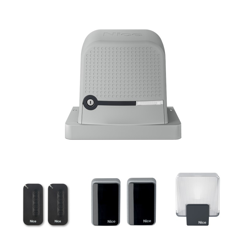 KIT MOTEUR COULISSANT ROBUS 400 24V 400KG (RBS400 + 2 MYGO4 + 1 EPMB +1 ELDC)