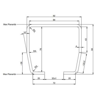 Rail autoportant ép 4mm série 1000 GALVA  3 m