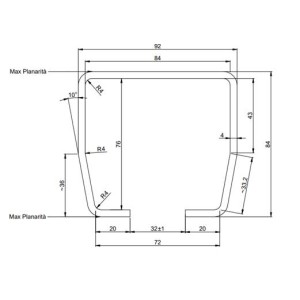 Rail autoportant ép 4mm série 1000 GALVA  3 m